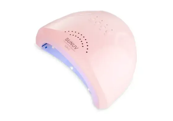 LED+UV лампа SUNUV SUN1 48 Вт для маникюра, гель лака и наращивание ногтей, сенсор, таймер Розовый Киев