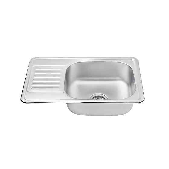 Кухонная мойка с нержавеющей стали Kroner KRP Satin - 66х42  (0.8 мм) Киев