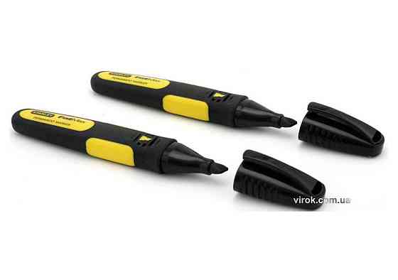 Маркер STANLEY "FatMax" : чорний, перманентний, плоский. Одеса