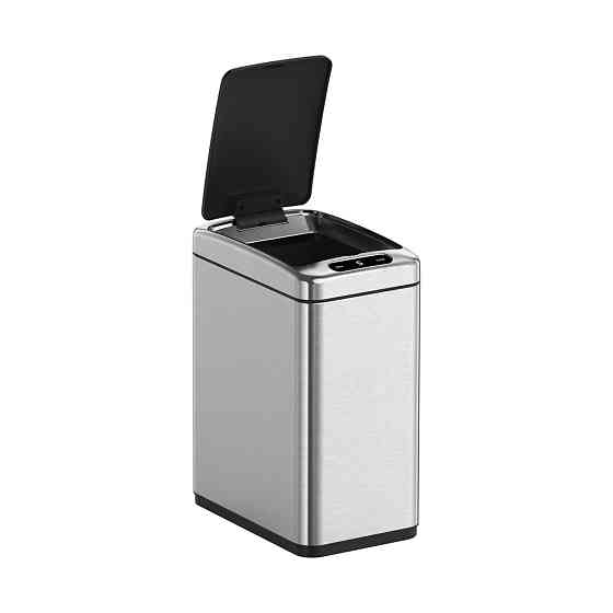Мусорное ведро сенсорное прямоугольное Koer TC-020408-02 8 л цвет нержавейка антипалец брашированное (KR5588) Черновцы