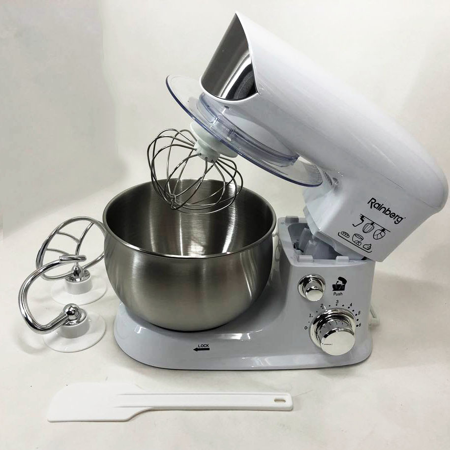 Тестомес для приготовления теста Rainberg RB-8083 3200 Вт, Бесшумный кухонный комбайн XZ-58 Львов - изображение 2