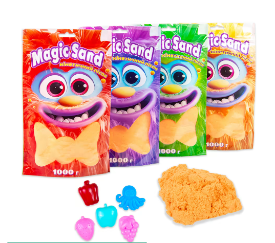 Magic sand в пакеті 39404-7 помаранчевий, 1 кг, шт Київ - фото 1