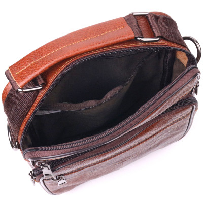 Сумка Vintage З ручкою шкіряна Руда (21277) Вінниця - фото 10