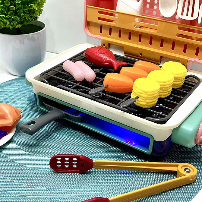 Майстер Гриль WToys продукти змінюють колір звук підсвічування кухонне приладдя холодна пара Рожевий (22542) Чернігів - фото 4