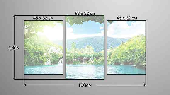 Модульна картина Природа Водоспад Art-165_3 Київ