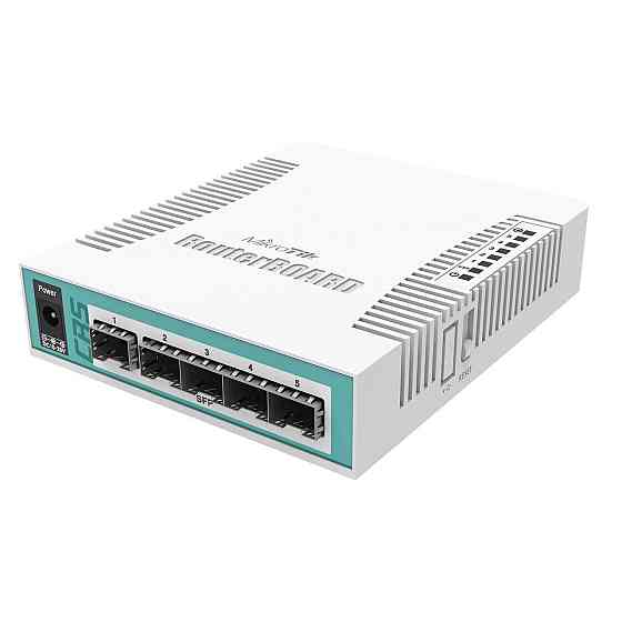 Комутатор MikroTik CRS106-1C-5S (400Mhz/128Mb, 5xSFP, 1xCombo) Так Харків