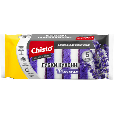Губки кухонні Chisto Provence 5 шт. (4823098413288) Вінниця - фото 1
