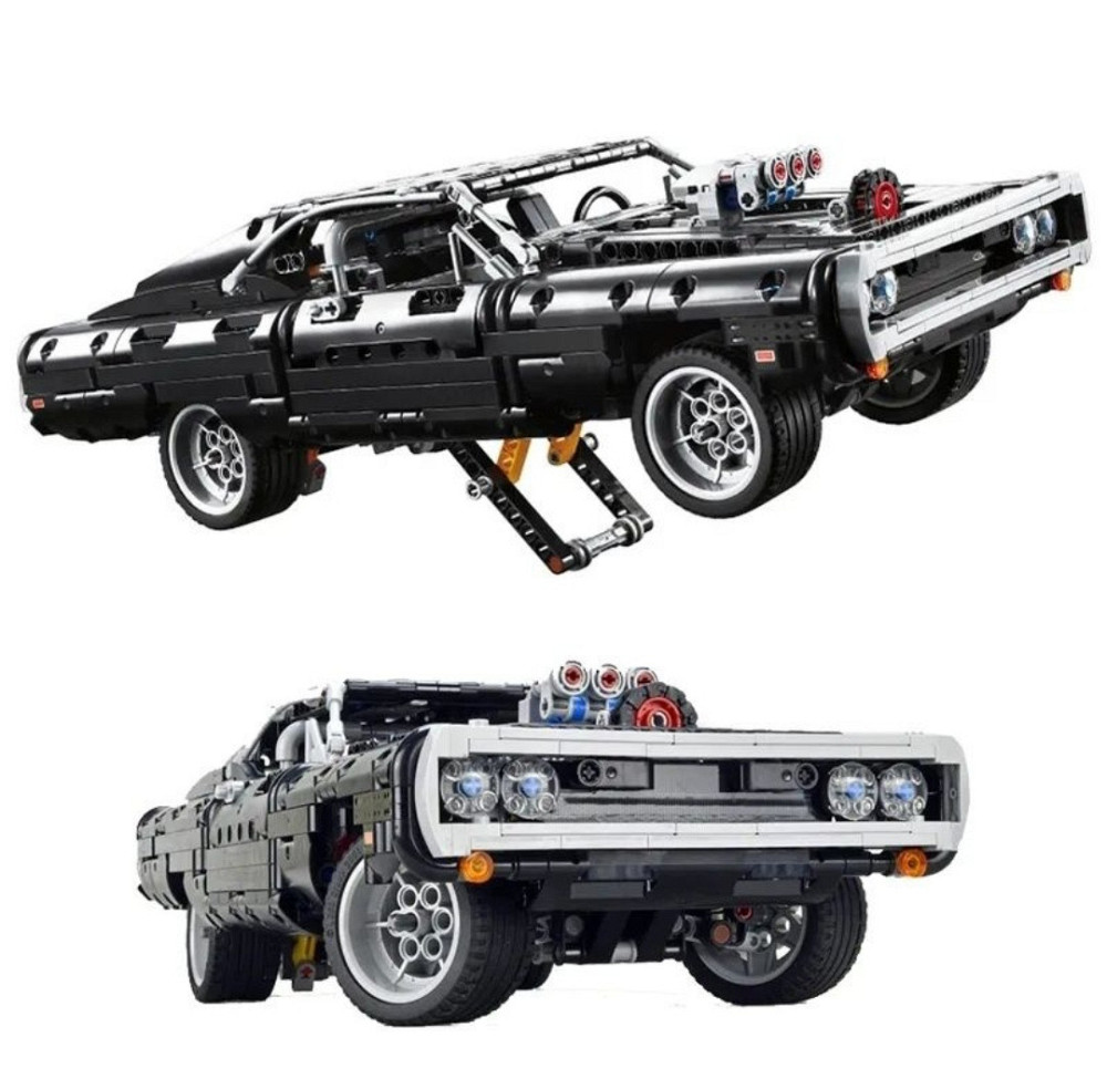 Конструктор машинка Technic Dodge Charger Домініка Торетто 1077 деталей Маштаб 1:10 Додж Чарджер чорний Київ - фото 8