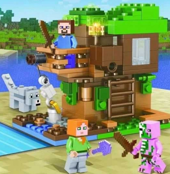 Конструткор Майнкрафт minecraft совместим Лего Lego шахта деревушка база. Харьков - изображение 5