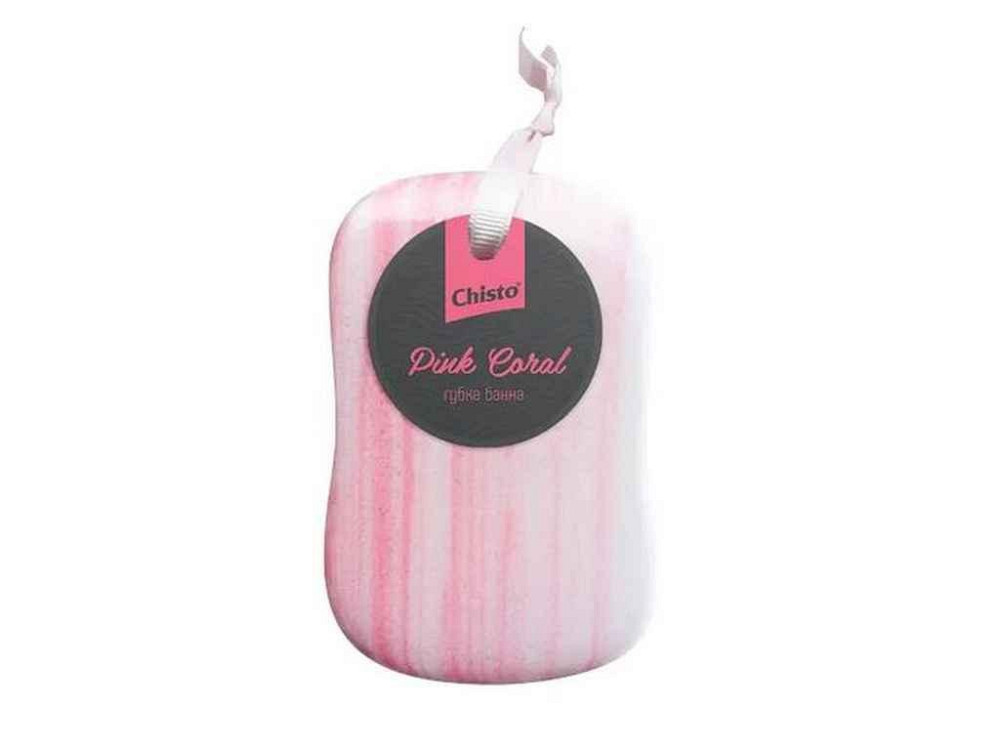 Губка банна Pink Coral ТМ Chisto   Solmir Київ - фото 1