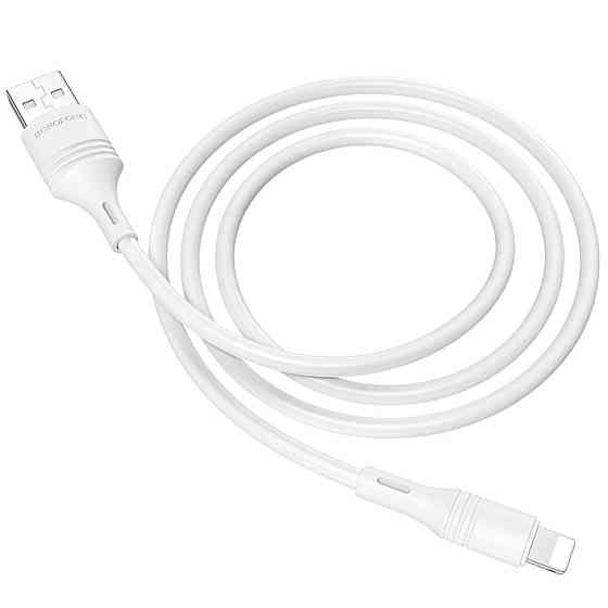 Кабель BOROFONE BX43 USB to iP 2.4A, 1m, PVC, PVC connectors, White Київ