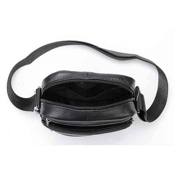 Сумка для документов для работы, Сумки-мессенджеры почтальонки, Мужска черная сумка MX-75 Львов