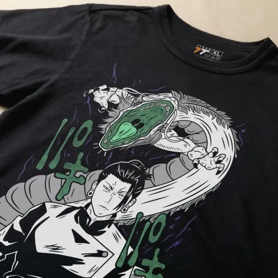 Футболка чоловіча з  принтом Магическая битва Сугуро Гето 5 Розмір 48 Anime0954 Дніпро