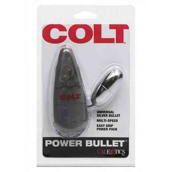 Вібропуля з пультом COLT Multi-Speed Power Bullet, срібляста Sex Aura Київ