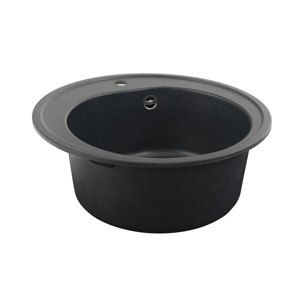 Гранітна мийка для кухні VALESO LUNA 510 матова Антрацит Коломия - фото 5