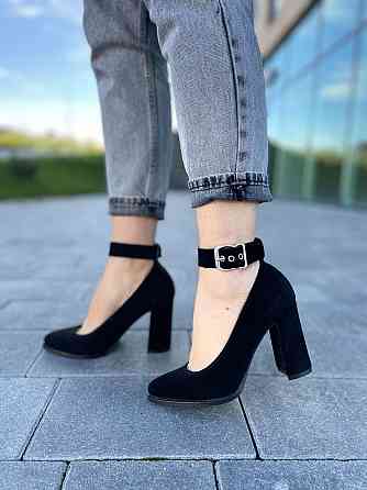 Nivelle Туфлі жіночі NIVELLE чорні натуральна замша каблук 9 см 36р. (1906/9518-9544) Коломия