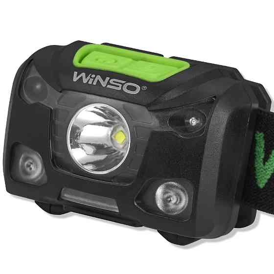 Фонарь налобный Winso 250Lm, 5W XPG, 1200mAh/3xAAA, с сенсором белый/красный Львов