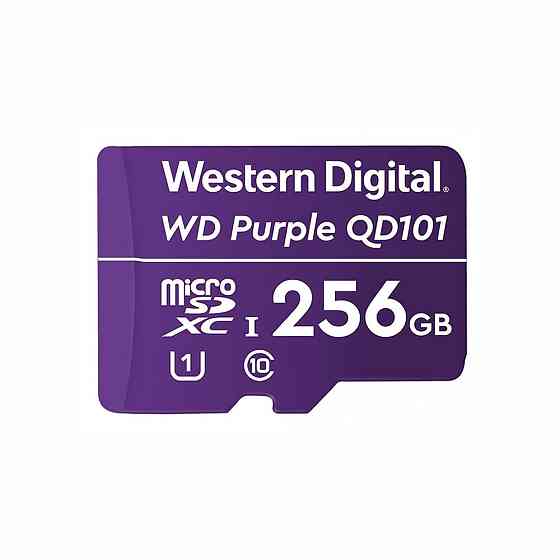 Карта пам'яті Western Digital MICRO SDXC 256GB UHS-I WDD256G1P0C WDC спеціалізована для відеоспостереження Київ