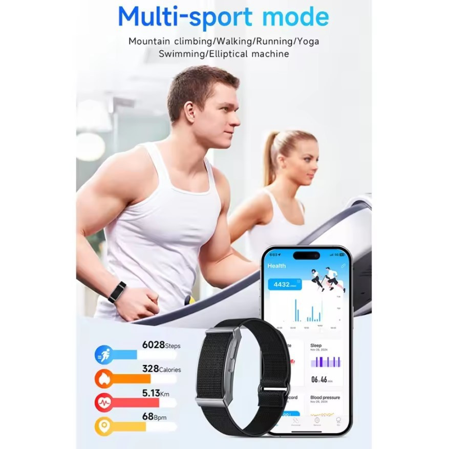 Умные смарт часы Fitness Bracelet Move Air Черный Винница - изображение 7
