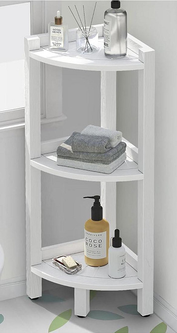 Стеллаж угловой для ванной 