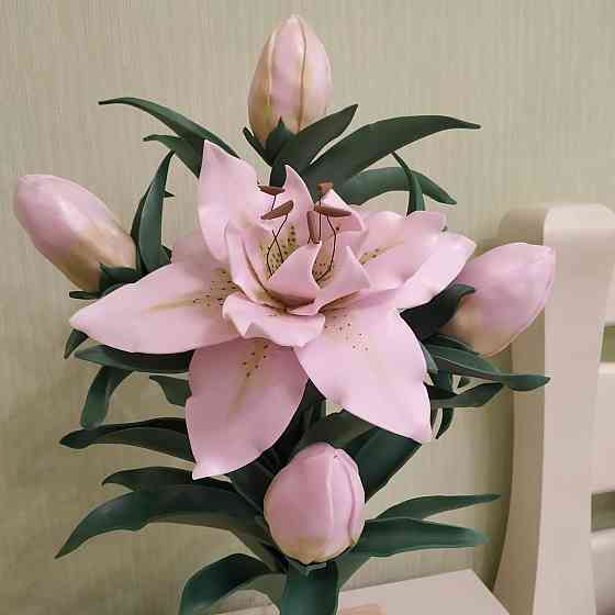 Світильник-нічник "Махрова рожева лілія" Дніпро