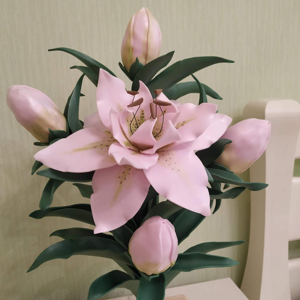 Світильник-нічник "Махрова рожева лілія" Дніпро - фото 4