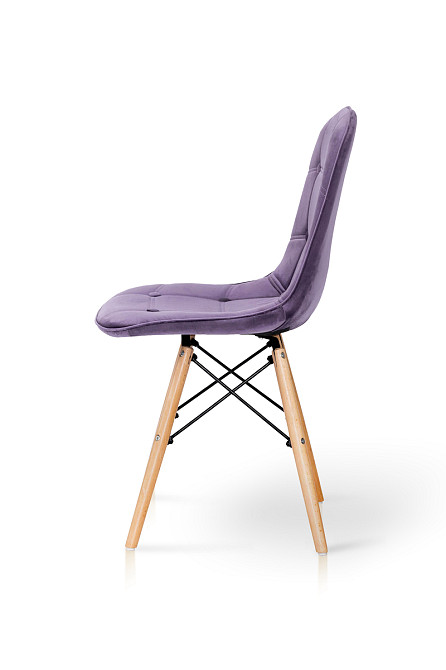 Стілець ДЖАСТІН, велюр бузковий Київ - фото 3