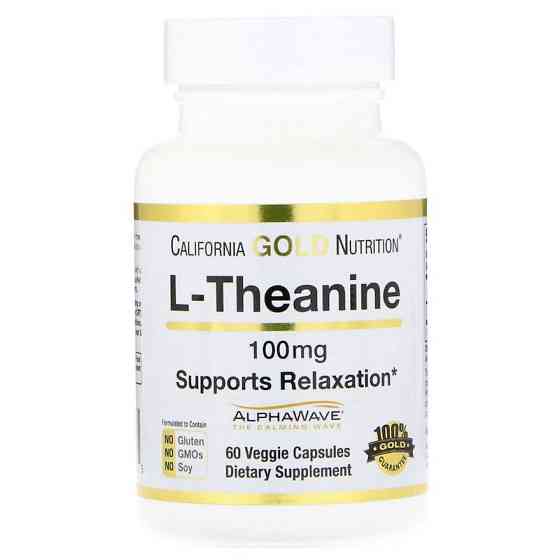 L-Theanine, AlphaWave 100 mg 60 Veggie Capsules Луцьк