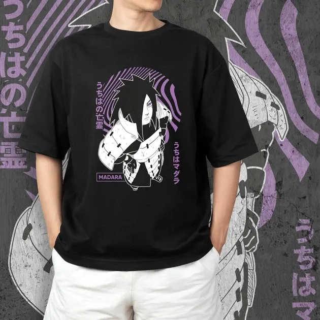Футболка для подростка мальчика с принтом Наруто Мадара 2 Размер 160 Anime10339 Днепр - изображение 3