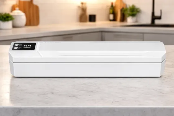 Вакуумный упаковщик пакетов Vacuum Sealer / Автоматический бытовой вакууматор с пакетами, вакуумайзер для упаковки и хранения пищи Коломыя