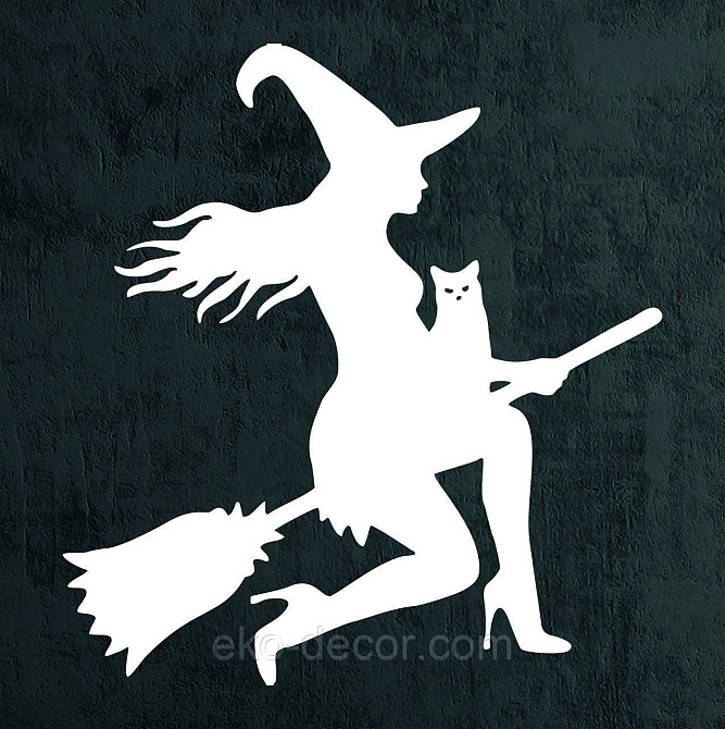 Декоративное настенное Панно «Ведьма», Декор на стену 50*46 см, Белый Киев - изображение 7