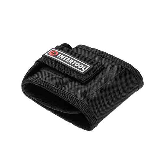 Браслет магнітний будівельний, 360×90 мм, 10 магнітів, нейлон 1680D INTERTOOL SP-1002 Киев