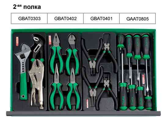 Ящик для СТО, інструмент TOPTUL (Pro-Line) 3 секції 157 од. GCAZ0011 Одеса