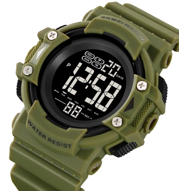 Часы мужские спортивные наручные Skmei 2195 (Зеленый) Киев - изображение 2