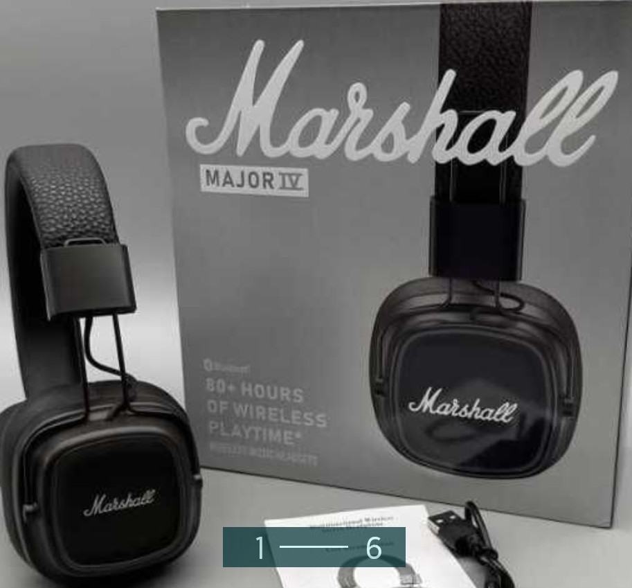 Наушники Беспроводные: Marshall Major Bluetooth. Харьков - изображение 4