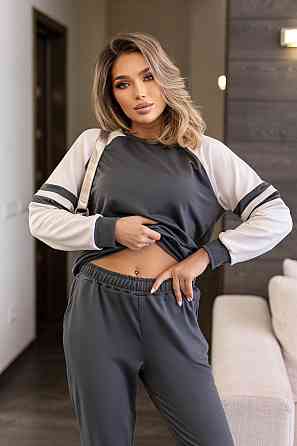 Прогулянковий костюм у спортивному стилі "Marvin" | Норма і батал Графіт, 54-56 Київ