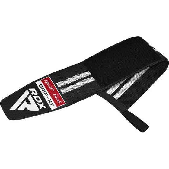 Бинти для зап'ястя (кистьові бинти) RDX GYM WRIST WRAP R11 BLACK/WHITE Кам'янське
