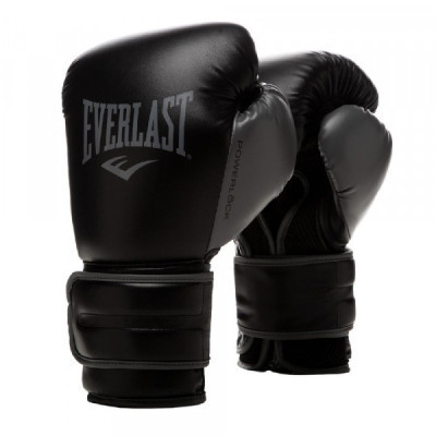 Боксерские перчатки Everlast Powerlock Boxing Gloves 870310-70-8 чорний 10 oz (009283608323) Винница - изображение 1