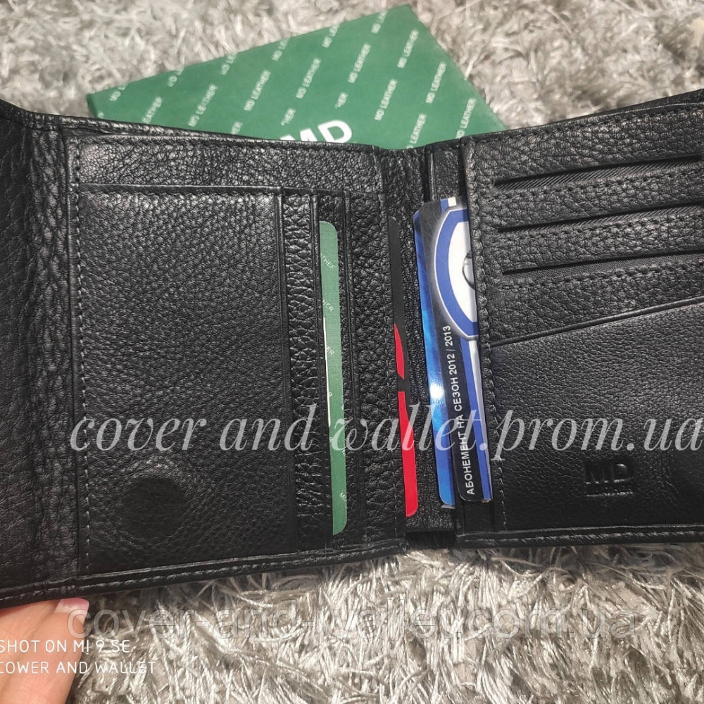 Тонкий чоловічий шкіряний гаманець на магнітній застібці  MC 604 A Київ - фото 4