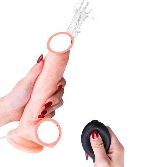 Фалоімітатор із сім'явиверженням "Squirt Extreme Dildo" - 20*3,5 см - Тілесний Вінниця
