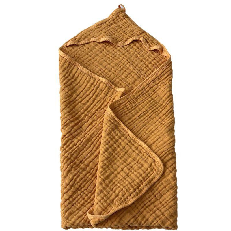 Детское полотенце с капюшоном Lovely Svi органический хлопок ( муслин) – 6-слойный, дышащий 80 x 80 Желтый Киев - изображение 1