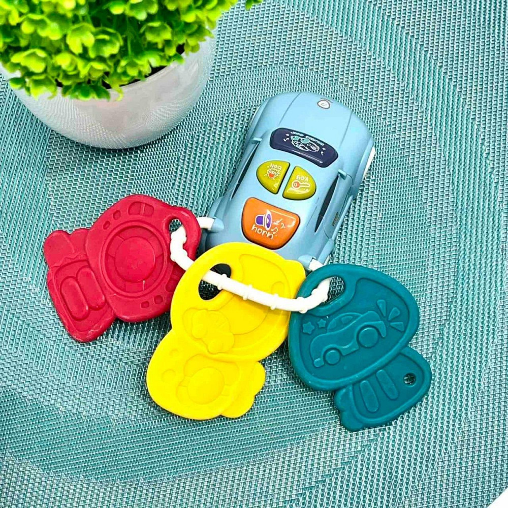 Набір ігровий Limo Toy піаніно машинка брелок музика звук українські вірші світло Жовтий (FT 0027) Чернигов - изображение 5