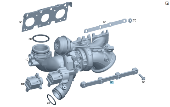 Mercedes-Benz  A2761410142 Затискна планка на ГБЦ двигуна M276 V6 3.0 праворуч C-Class Cabrio A205 C-Class Estate S205 C-Class Coupe С205 C-Class W205 Одесса