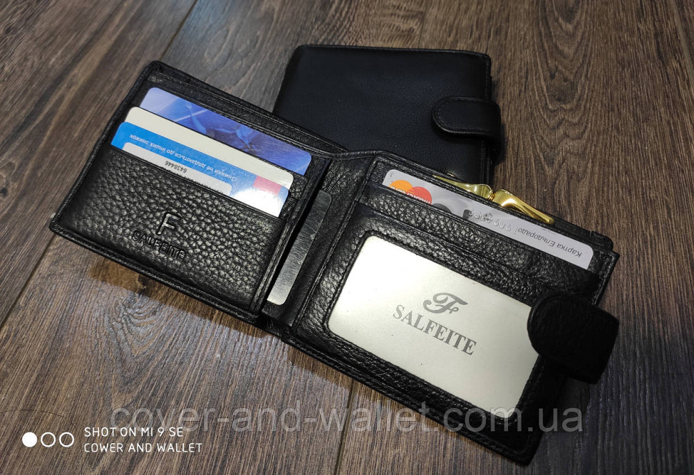 Небольшой горизонтальный женский кошелек из натуральной кожи F Salfeite Киев - изображение 4