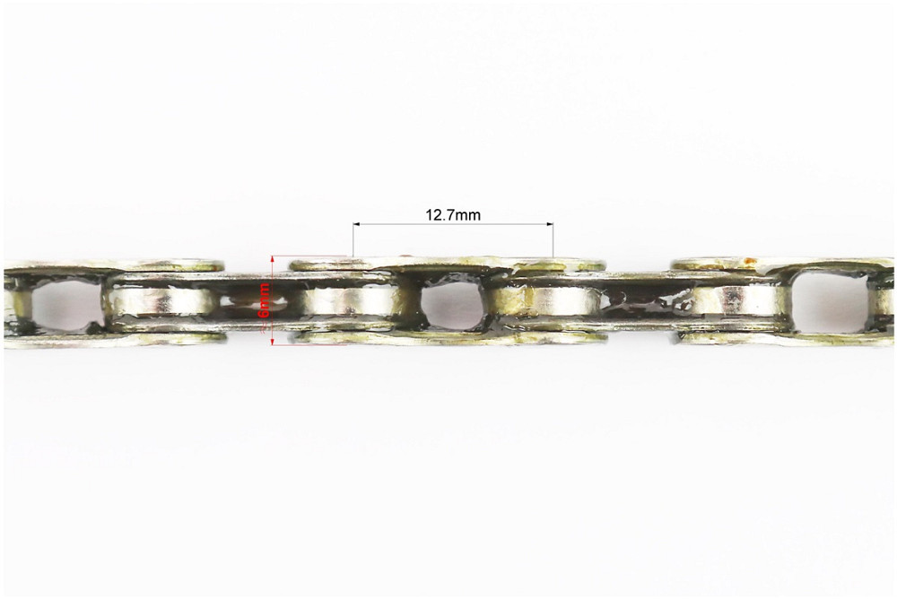 Ланцюг приводний 1/2х5/64х114L 10 швидкостей, сріблясто-чорний DECA-101 Киев - изображение 2