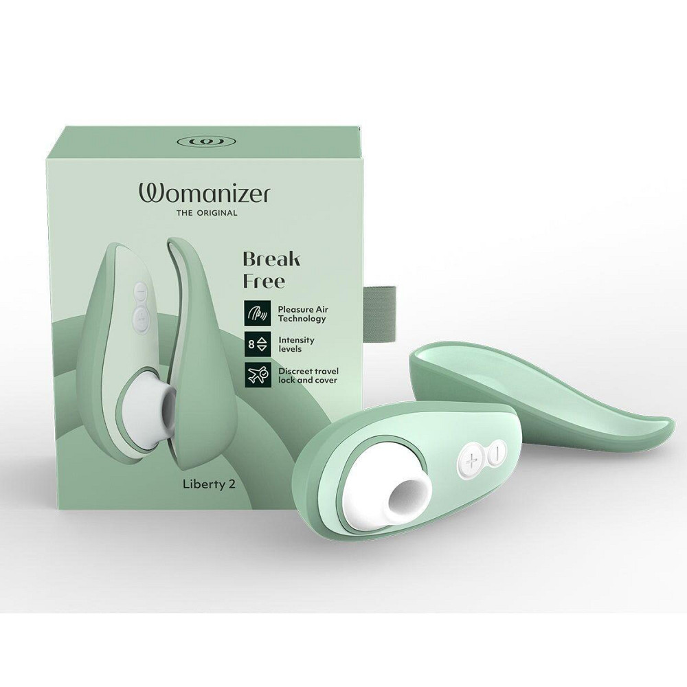 Вакуумный клиторальный стимулятор Womanizer Liberty 2 Sage, 8 режимов, магнитная крышечка Sex Aura Киев - изображение 9