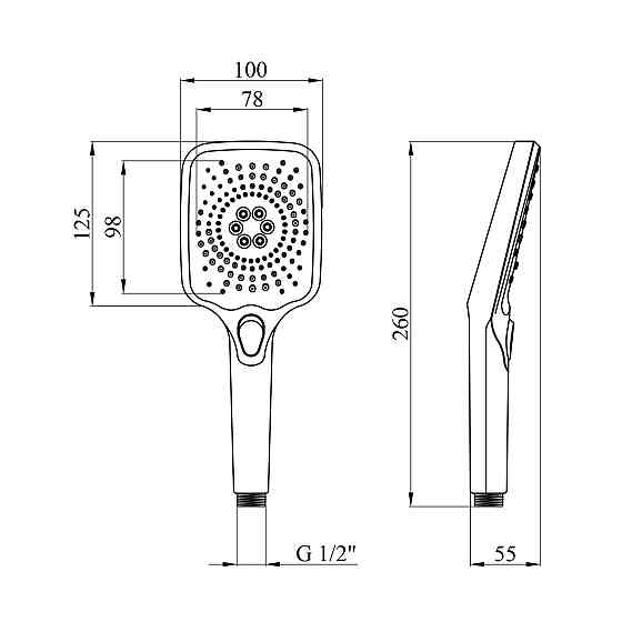 Лейка для ручного душа Kroner KRM - C727 Киев