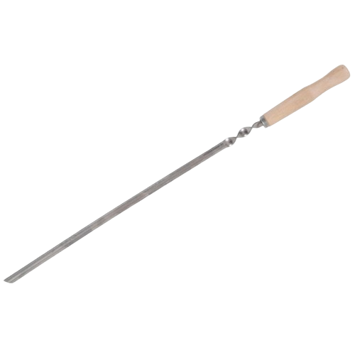 Шампур трикутний з дерев'яною ручкою (товщина 1,5мм) нержавіюча сталь ТаланДв Житомир