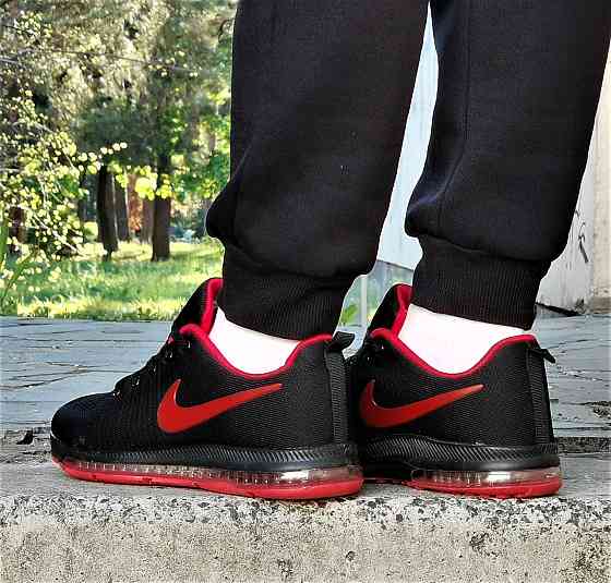 Кроссовки Nike 97 Черные Мужские Красные с Амортизацией Балоном Найк (размеры: 45) Днепр