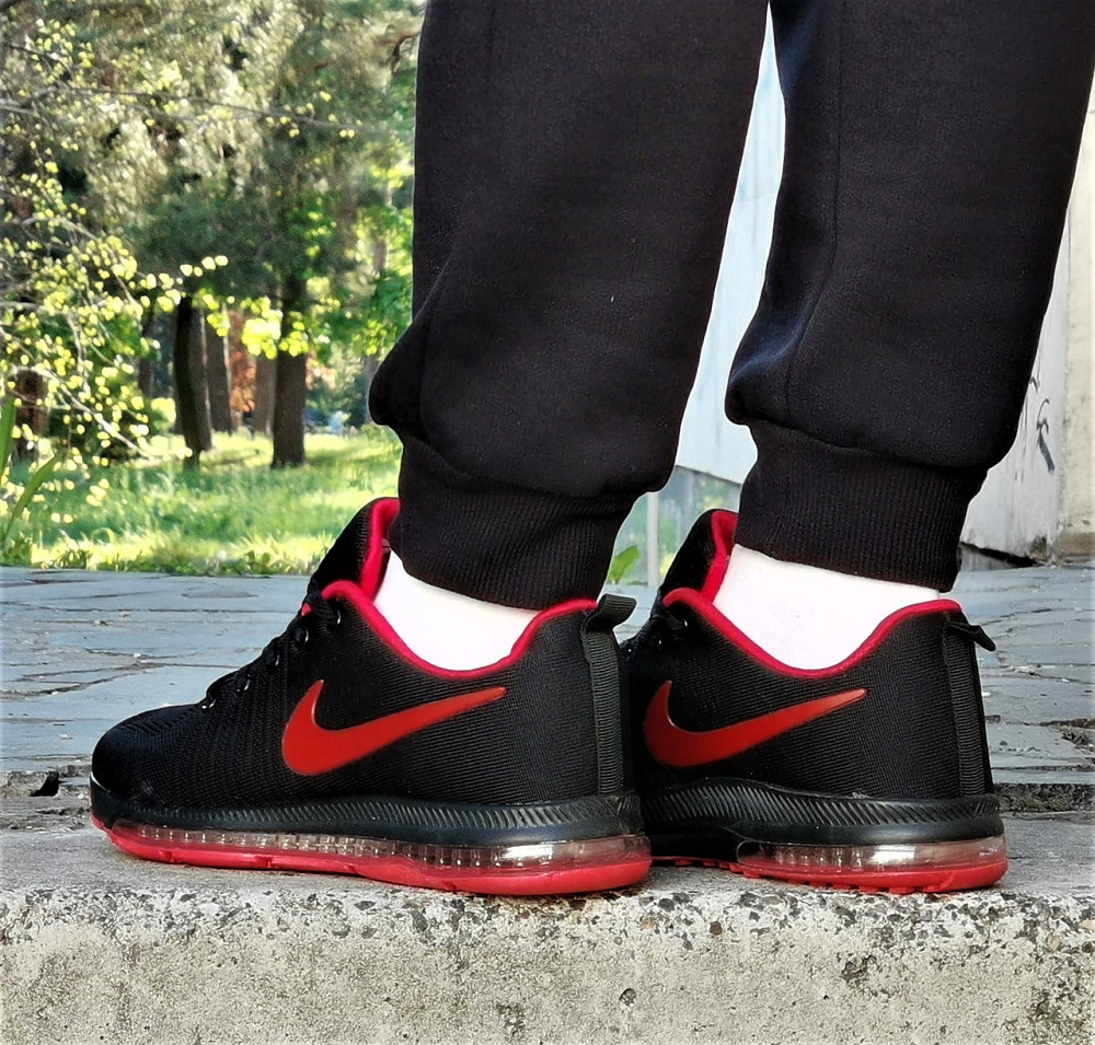 Кроссовки Nike 97 Черные Мужские Красные с Амортизацией Балоном Найк (размеры: 45) Днепр - изображение 5